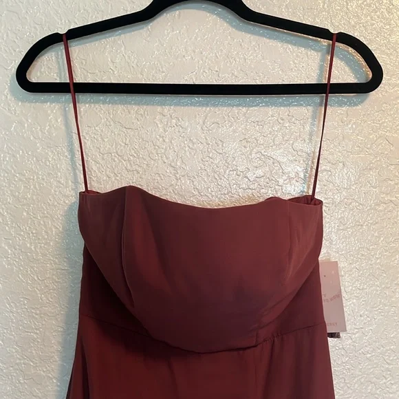 NWT Birdy Grey Chris Convertible Chiffon Dress in Rosewood XS - Picture 6 of 11